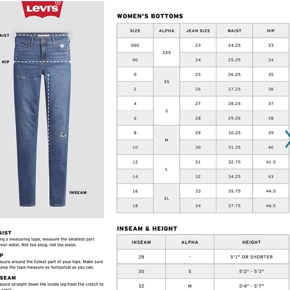 NWT women’s Levi’s black high rise skinny jeans SZ 16 short - Picture 3 of 9